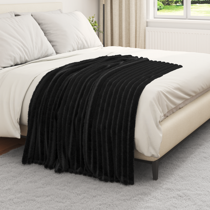 Filtar 6 st Svart 150 x 130 cm 2.85 Fleece