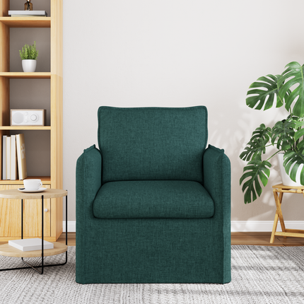 Soffa Mörkgrön 75 x 82 x 85 cm tyg