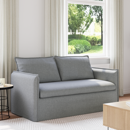 Soffa Ljusgrå 156 x 82 x 85 cm tyg