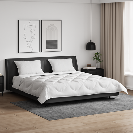Duntäcke med kudde 3 st Vit Mikrofiber