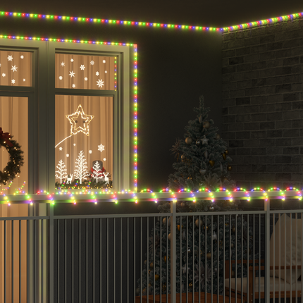 Ljuslina med 240 LED-lampor Flerfärgsdesign 10 m PVC