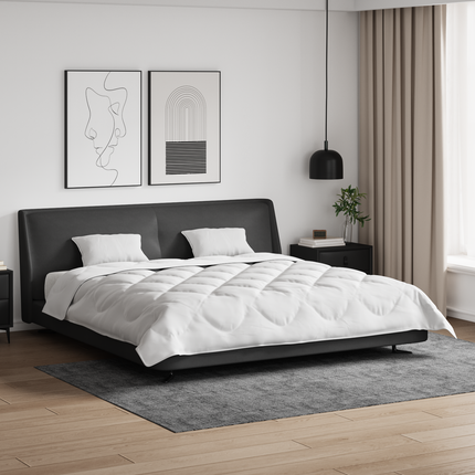 Duntäcke med kudde 3 st Vit Mikrofiber