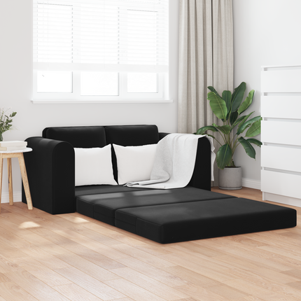 Soffsäng Svart 148 x 71 x 83 cm Sammet