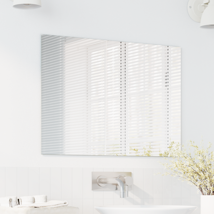 Väggspegel Rektangulär 70 x 50 cm härdat glas