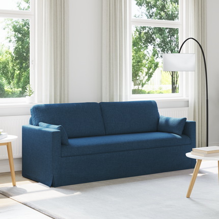 Soffa Blå 198 x 78 x 80 cm tyg