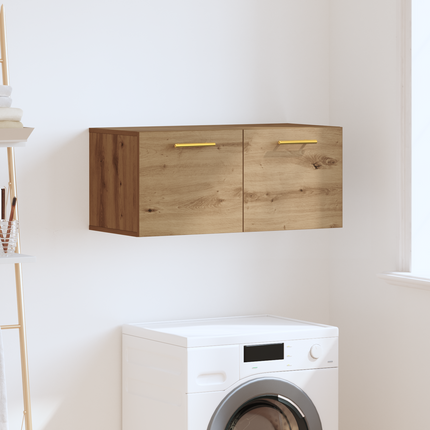 Väggskåp 80 x 36.5 x 35 cm Konstruerat trä artisan ek