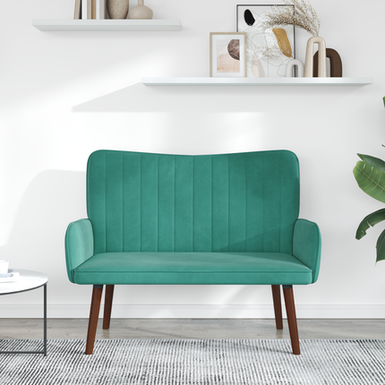 2-sits soffa Turkos 115 x 61 x 87 cm Sammet