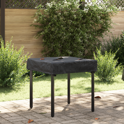 Bordskydd Enfärgad Svart 72 x 72 x 15 cm tyg