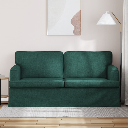 Soffa Mörkgrön 162 x 80 x 85 cm tyg