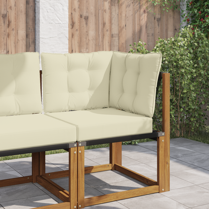 Utomhus Soffa Kudde Polyester Kräm 60 x 40 x 10 cm