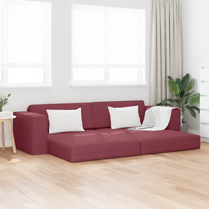 Soffsäng Vinröd 245 x 78 x 77 cm tyg