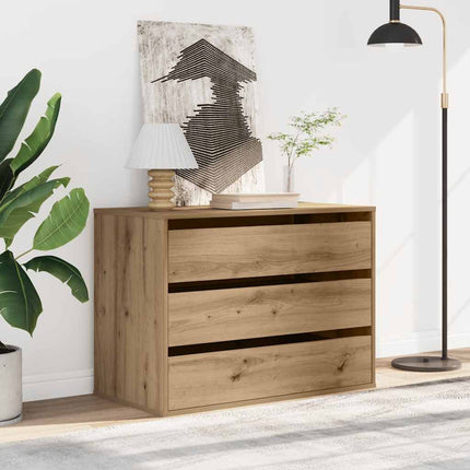 Byrå ek 80x41x58 cm konstruerat trä