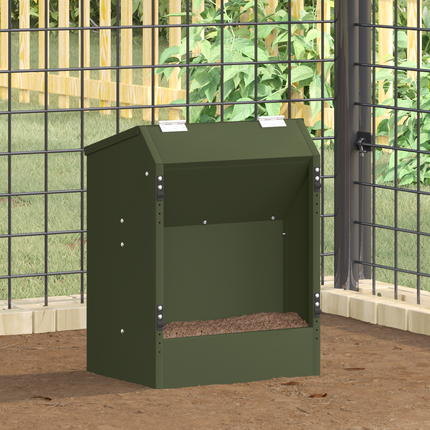Kaninsmatare Olivgrön 64.5 x 25.5 x 45.5 cm Kallvalsat Stål