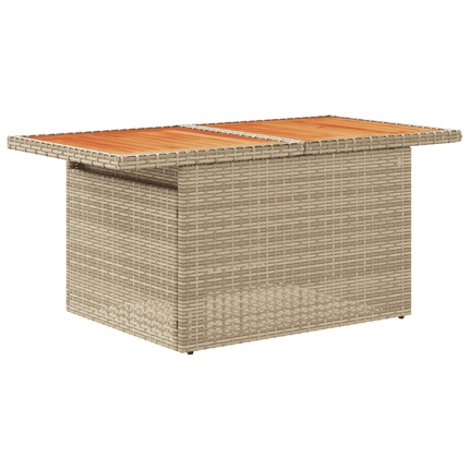 Soffgrupp för trädgården med dynor 5 delar beige konstrotting