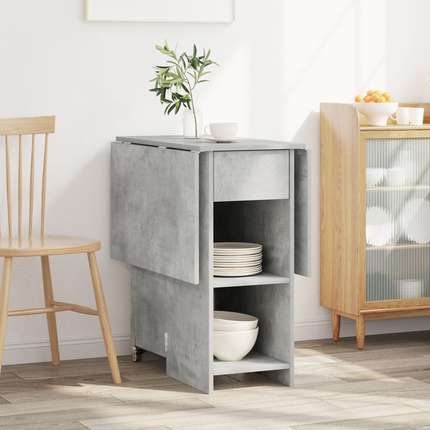 Matbord 115 x 70 x 75 cm Konstruerat trä Betonggrå Rektangulär