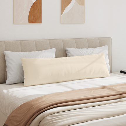 Sofakuddar 2 pcs Beige 145 x 40 cm tyg