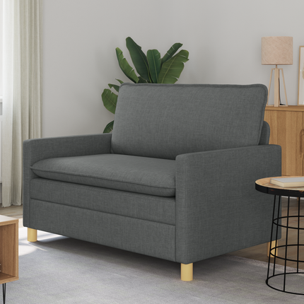 Soffa Mörkgrå 126 x 81 x 87,5 cm Tyg