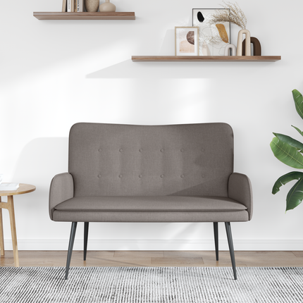 2-sits soffa Taupe 115 x 61 x 87 cm Tyg