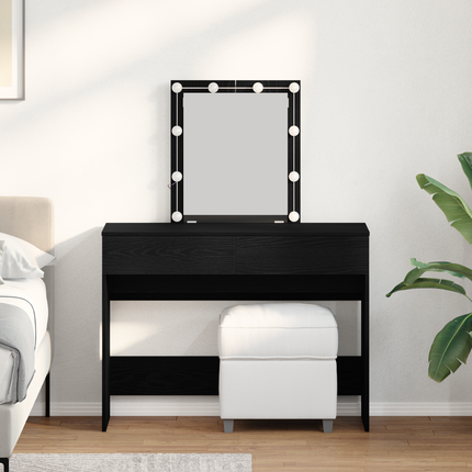 Smyckebord Svart Ek 100 x 40 x 130 cm Konstruerat trä