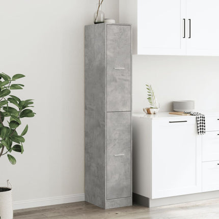 Apoteksskåp betonggrå 30x41x174,5 cm konstruerat trä