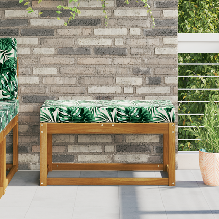 Utomhus sitskudde Tropiska Blatt 80 x 40 x 8 cm 100% Polyester