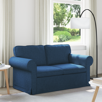 Soffa Blå 155 x 82 x 80 cm tyg