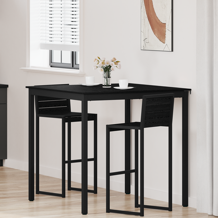 Stående Barbord Konstruerat trä Fyrkantig