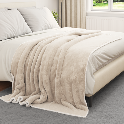 Kastfilt Beige 150 x 200 cm 1.64 Fleece