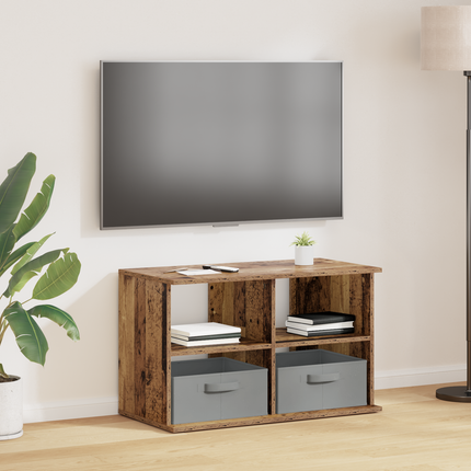 TV-ställ med låda Gammalt trä 79 x 40 x 48 cm