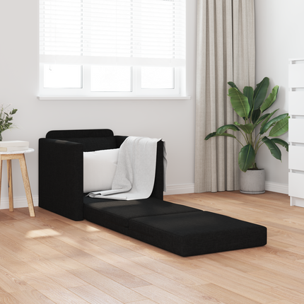 Soffsäng Svart 74 x 77 x 81 cm tyg