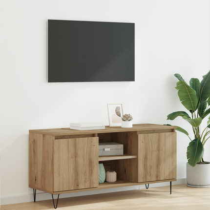 TV-skåp 104 x 35 x 50 cm Artisan Ek Konstruerat trä