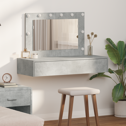 Smyckebord Grå 100 x 40 x 70 cm Konstruerat trä