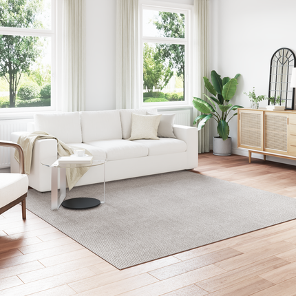 Områdesmattor Fyrkantig LUGO Kräm 240 x 240 cm Polyester
