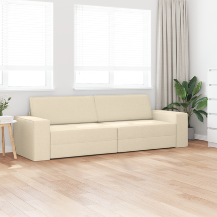 Soffsäng Kräm 245 x 78 x 77 cm tyg