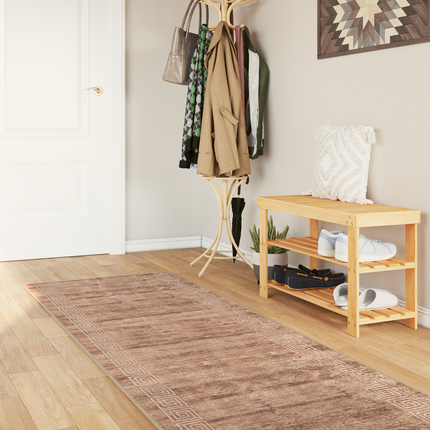 Mattlöpare MARSA Vit 100 x 250 cm Polyester och PVC