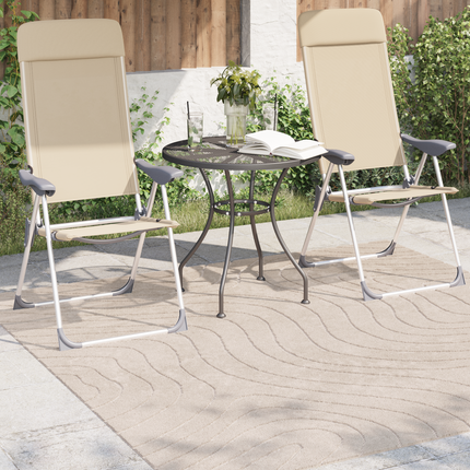 Områdesmattor Fyrkantig PALMERAS Beige 200 x 200 cm Polyester