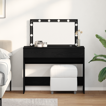 Smyckebord Svart Ek 100 x 40 x 120 cm Konstruerat trä