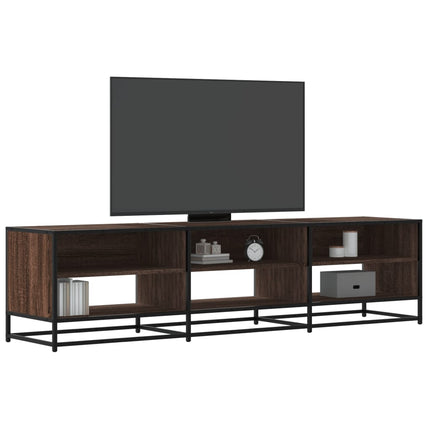 Tv-bänk brun ek 180x40x46 cm konstruerat trä