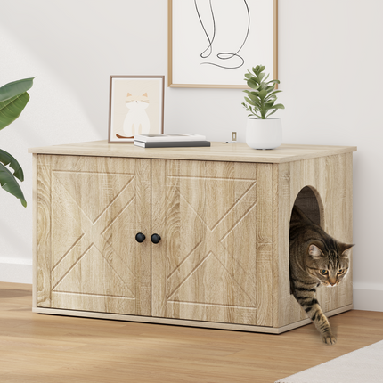 Katt hus Sonoma 85 x 55 x 50,5 cm Konstruerat trä