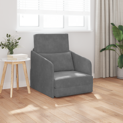 Soffsäng Mörkgrå 65 x 80 x 83 cm Sammet