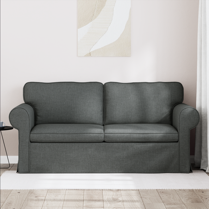 Soffa Mörkgrå 175 x 82 x 80 cm tyg