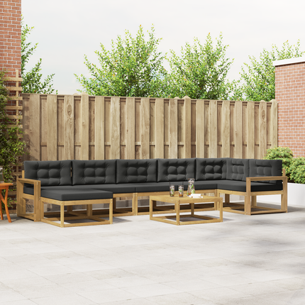 Utomhussoffset 8 st Vit och antracit