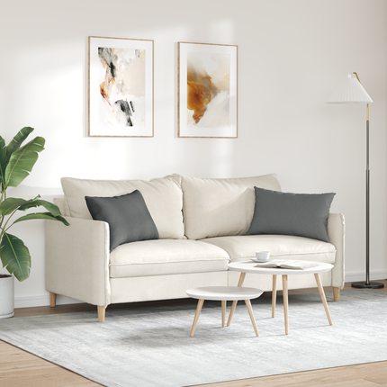 Sofakuddar 2 st tyg Mörkgrå 60 x 40 cm