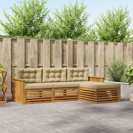 Utomhussoffset Naturlig och Beige 249,5 x 162,5 x 73 cm