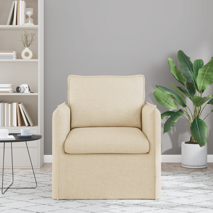 Soffa Kräm 75 x 82 x 85 cm tyg