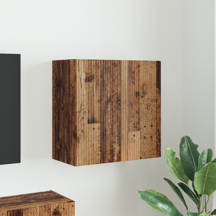TV Vägghylla 59,5 x 31 x 60 cm Gammalt trä Konstruerat trä