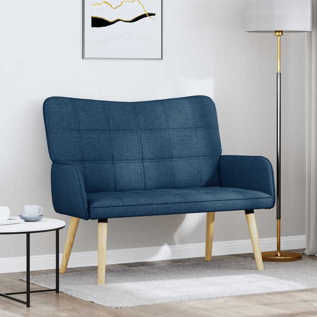 2-sits soffa Blå 115 x 61 x 87 cm Tyg