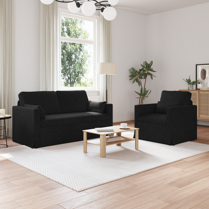 Soffset 2 st Svart tyg