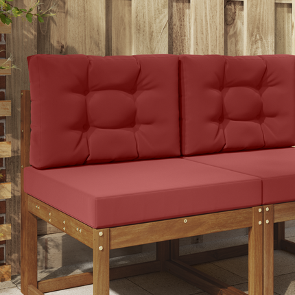 Utomhus Soffa Kudde Polyester Vinröd 60 x 60 x 8 cm
