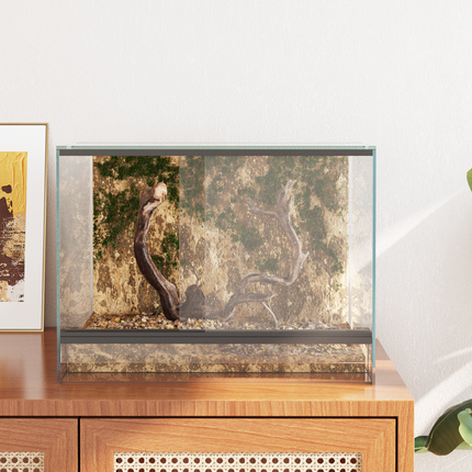 Terrarium med lagring Transparent 40 x 30 x 30 cm Glas